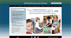 Desktop Screenshot of globalmontessorischool.com